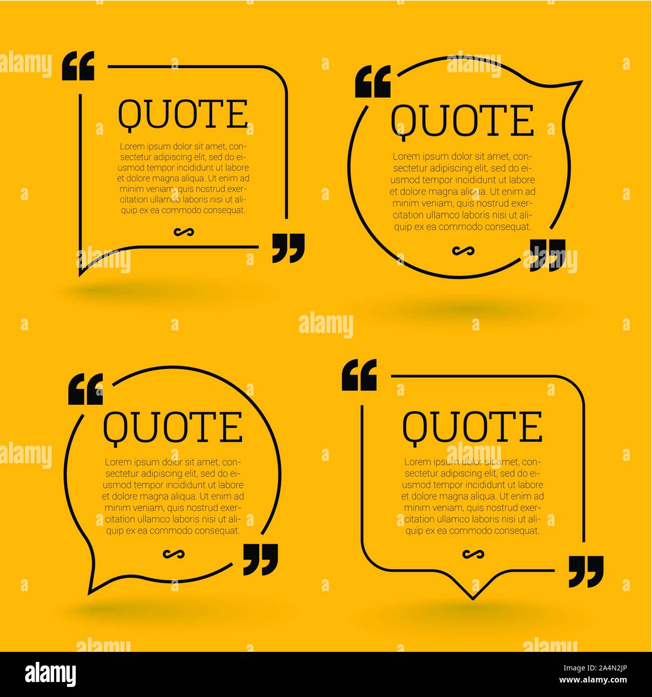 block quote design elements Stock Vector Image & Art Alamy