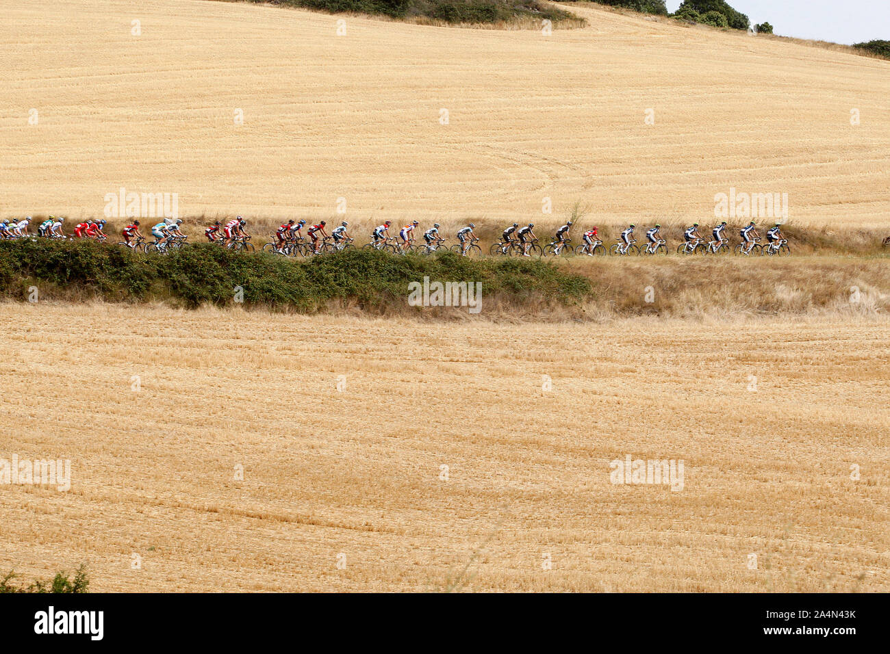 The group during the stage of La Vuelta 2012 between Faustino V and Eibar (Arrate).August 20,2012. (ALTERPHOTOS/Paola Otero) /NortePhoto.com   **CREDI Stock Photo
