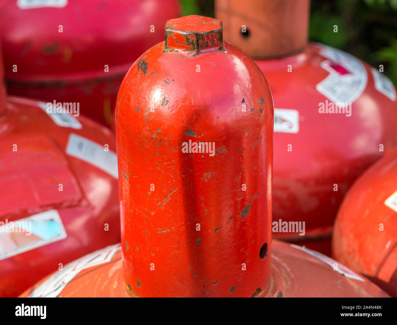 liquefied gas bottle in the industry Stock Photo Alamy