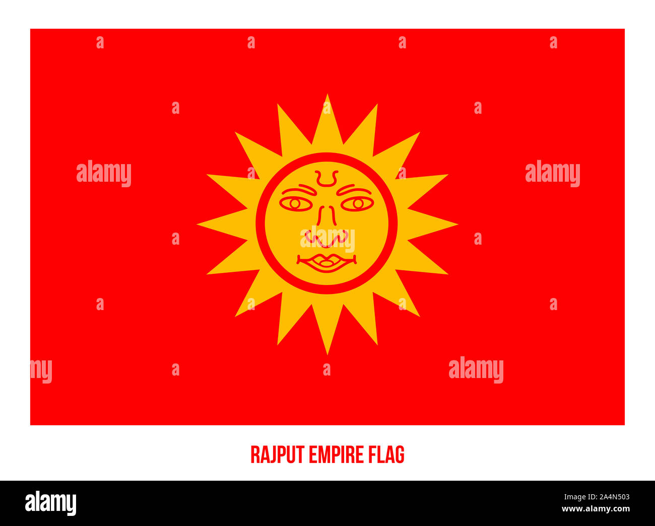 flag with sun in middle