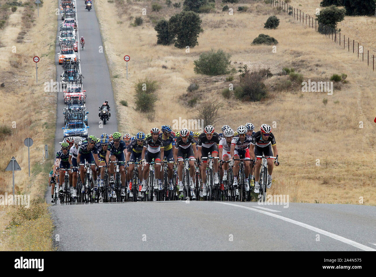 The peloton during the stage of La Vuelta 2012 beetwen Penafiel-La Lastrilla.September 7,2012. (ALTERPHOTOS/Paola Otero) /NortePhoto.com   **CREDITO*O Stock Photo