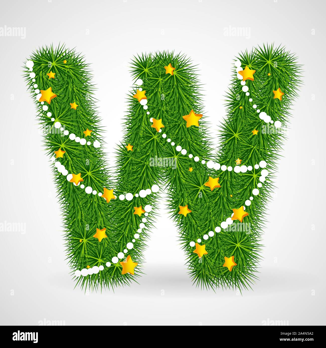 Christmas and New Year tree abc Stock Vector Image & Art - Alamy