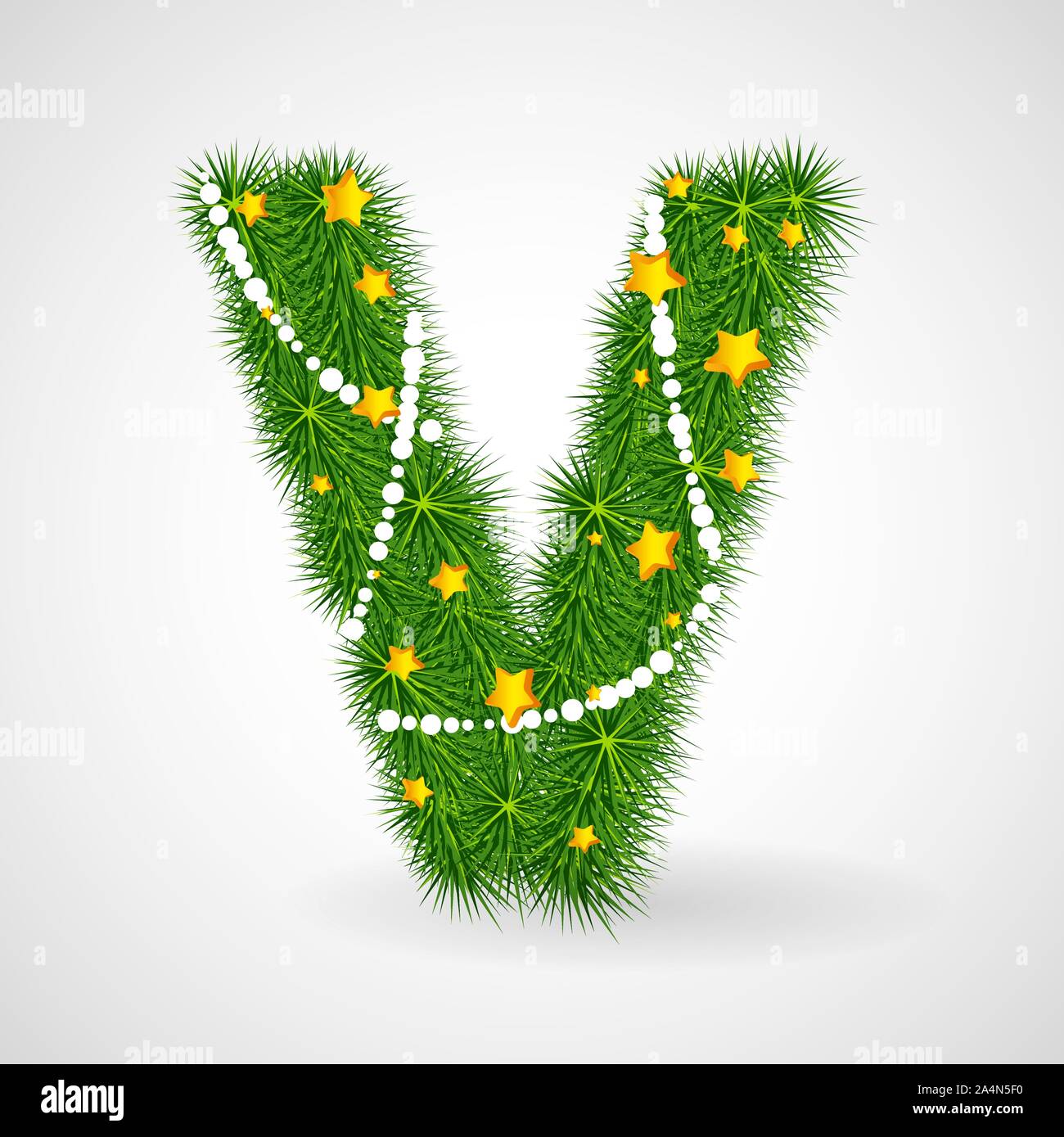 Christmas and New Year tree abc Stock Vector Image & Art - Alamy