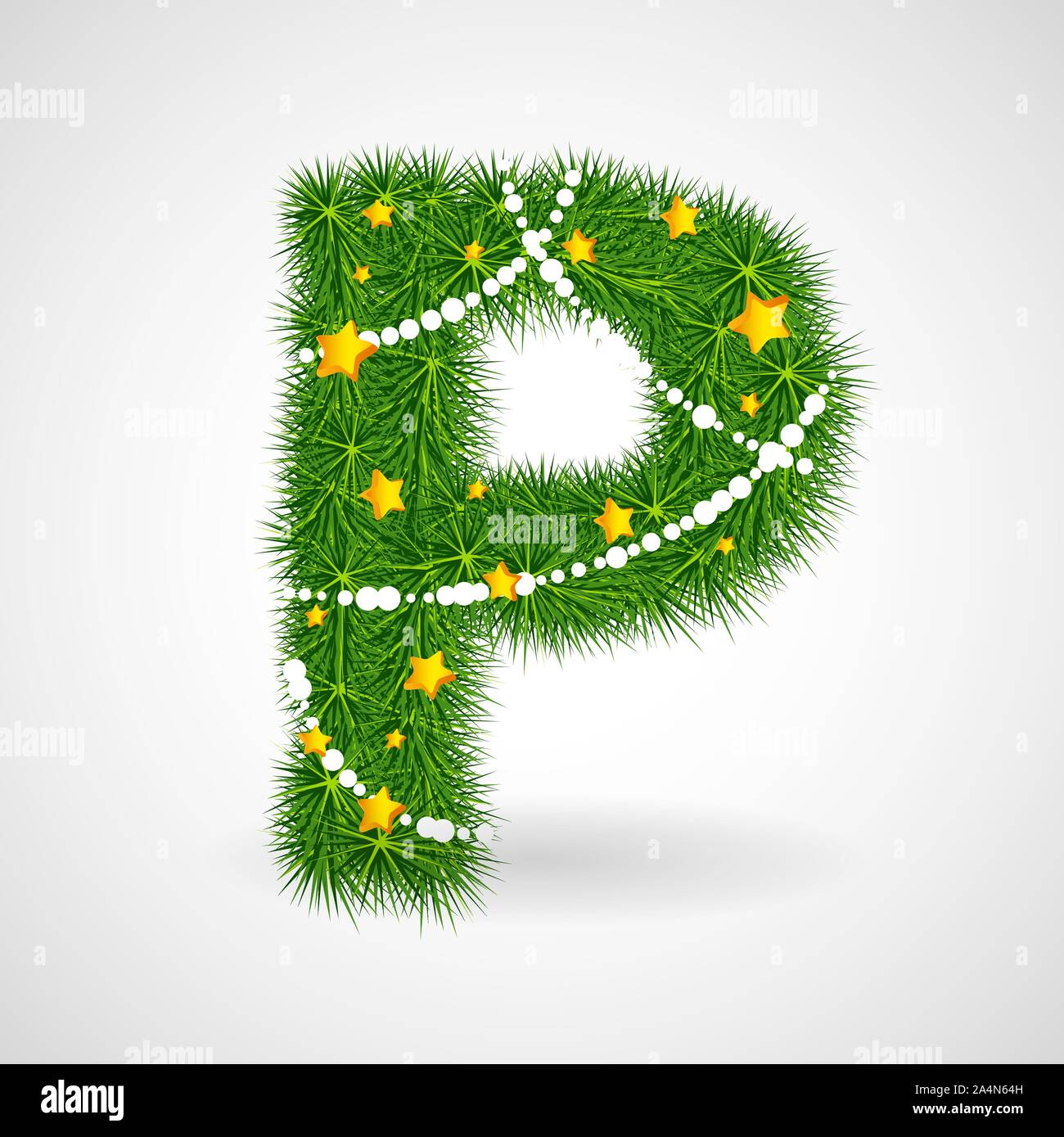 Christmas and New Year tree abc Stock Vector Image & Art - Alamy