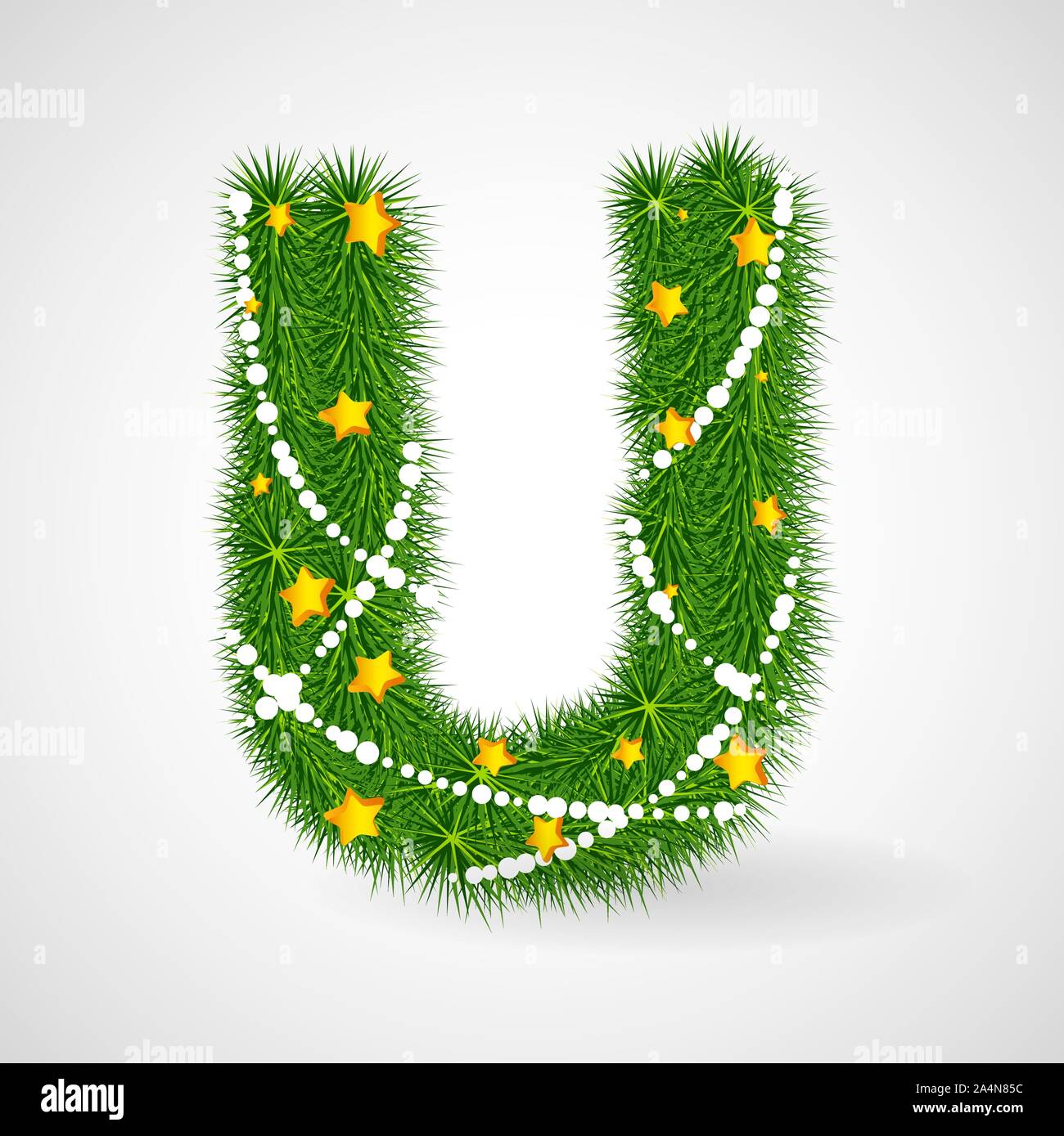 Christmas and New Year tree abc Stock Vector Image & Art - Alamy