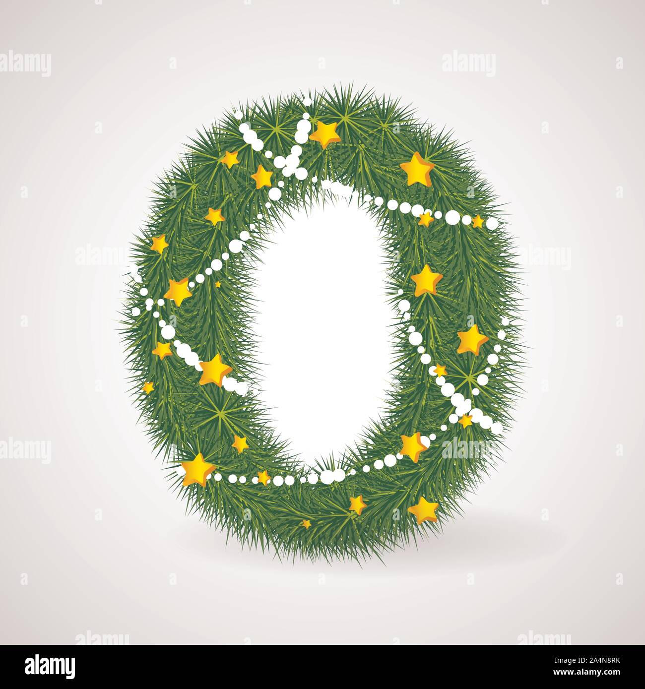 Christmas and New Year tree abc Stock Vector Image & Art - Alamy