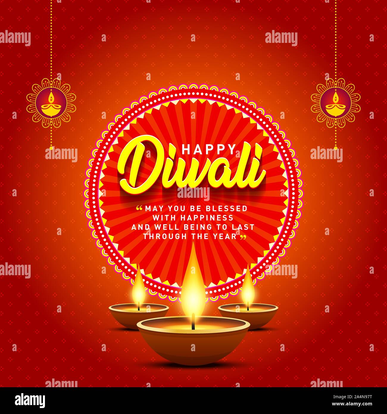 Customizable Happy Diwali video template