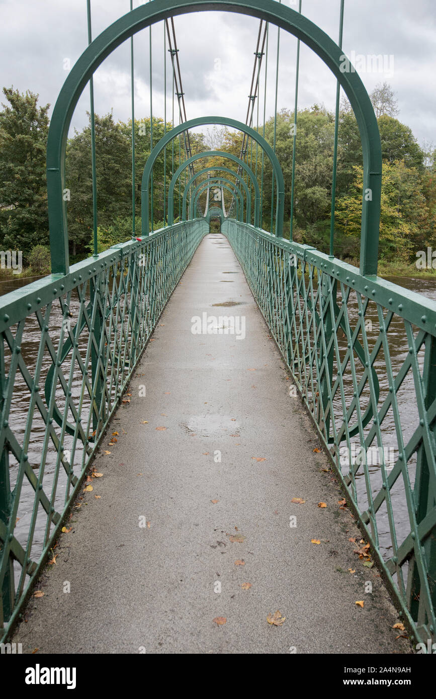 Pitlochry Dam and Fish Ladder Stock Photo