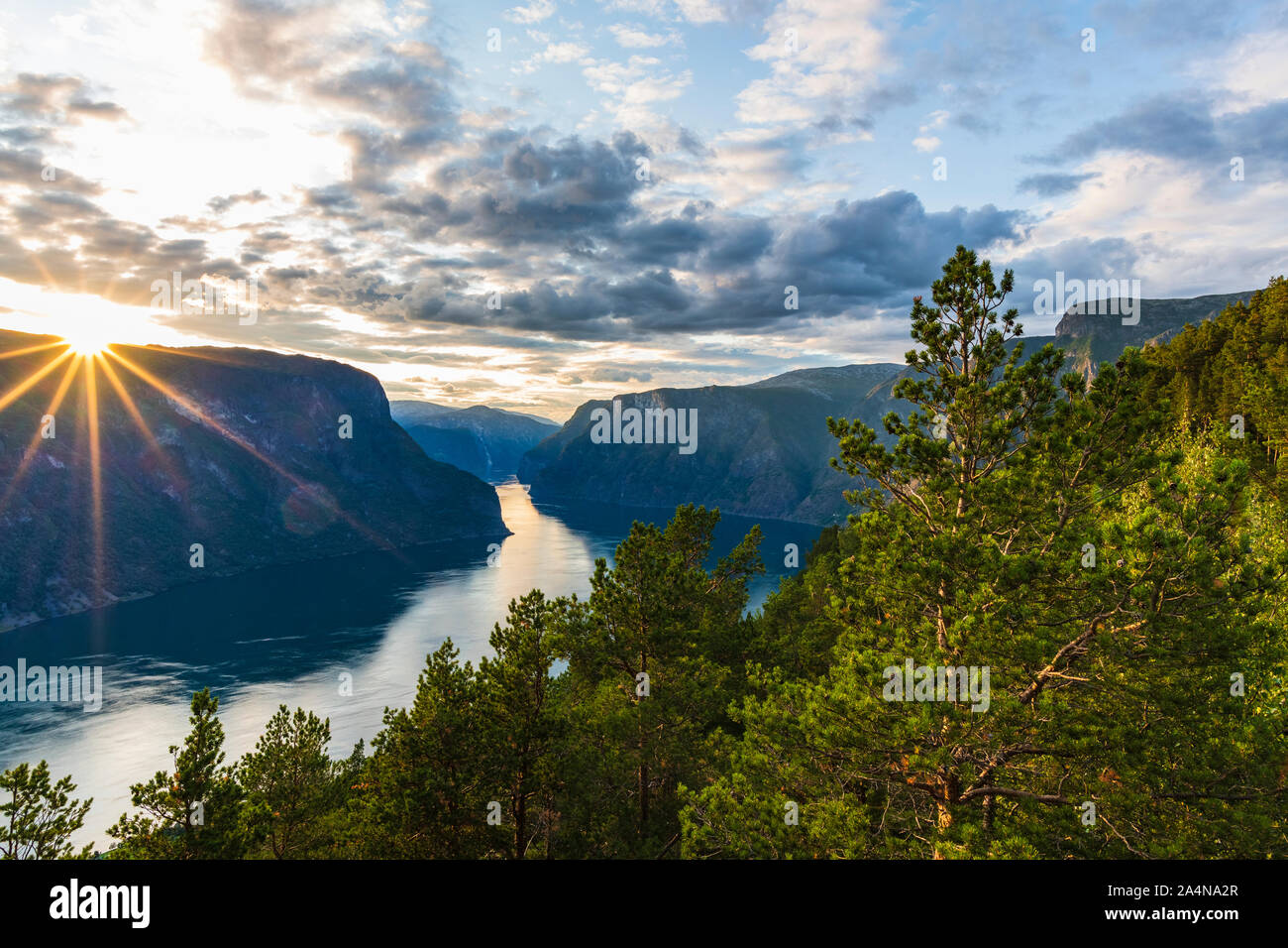 View of fjords Stock Photo - Alamy