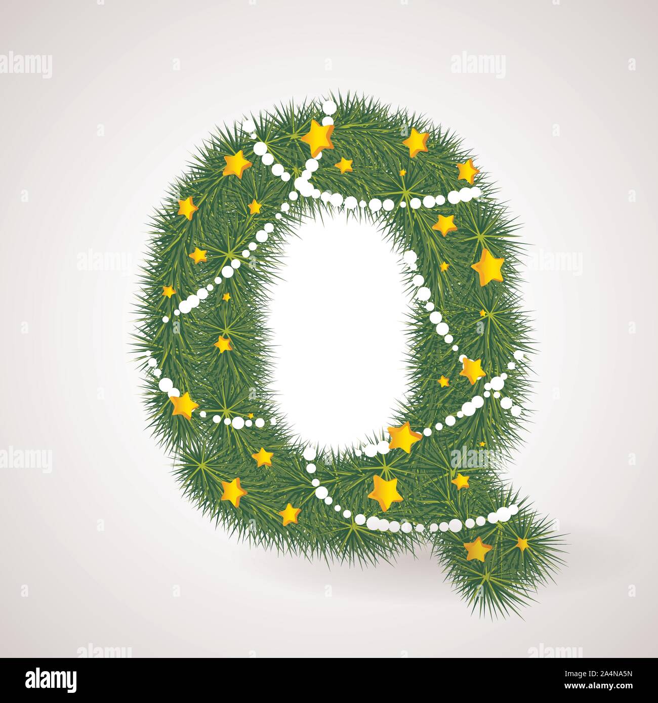 Christmas and New Year tree abc Stock Vector Image & Art - Alamy