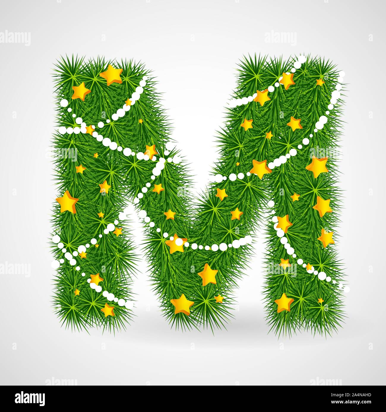 Christmas and New Year tree abc Stock Vector Image & Art - Alamy