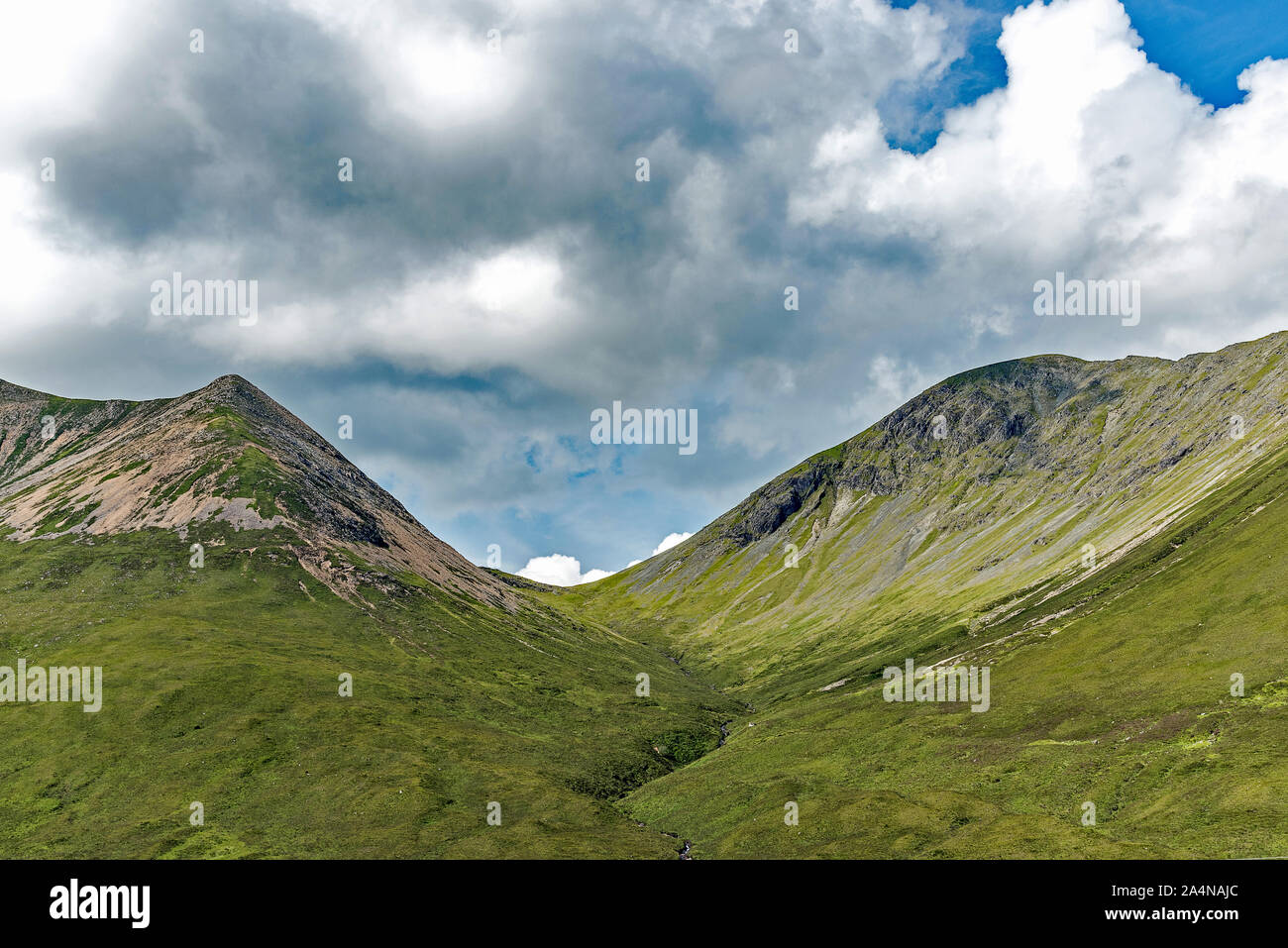 Glamaig valley, Red Hills, Isle of Skye, Scotland Stock Photo