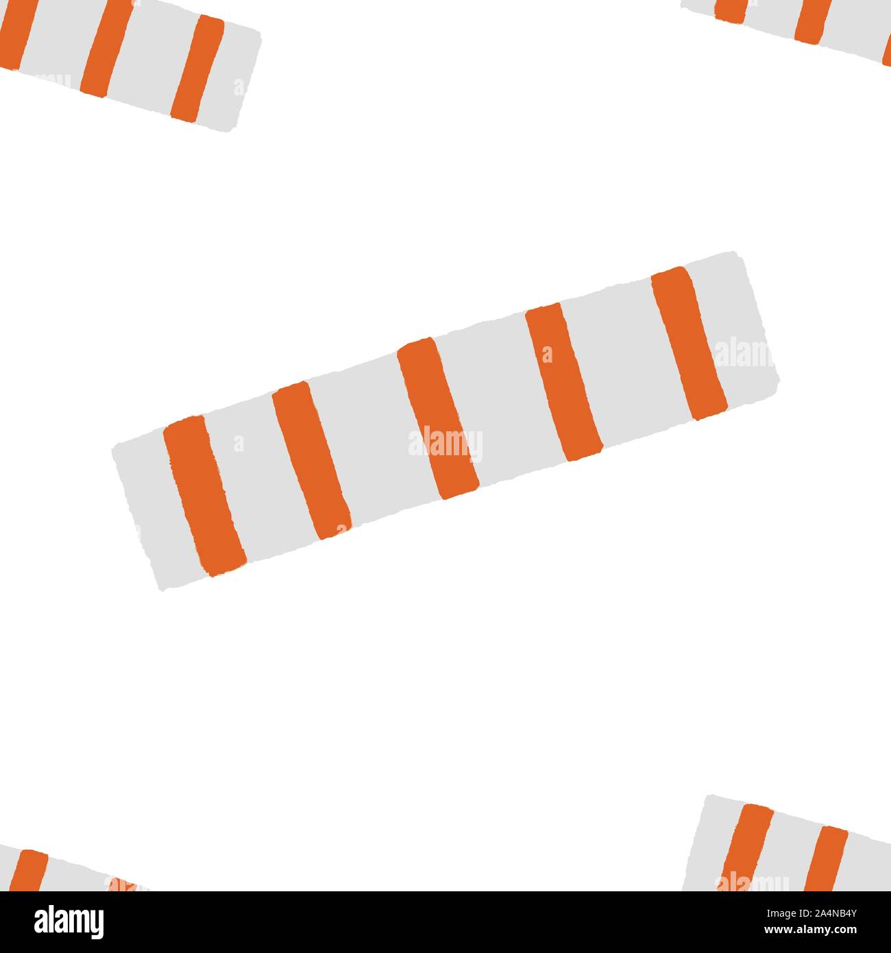 Seamless vector pattern of autumn halloween elements. Stock Vector