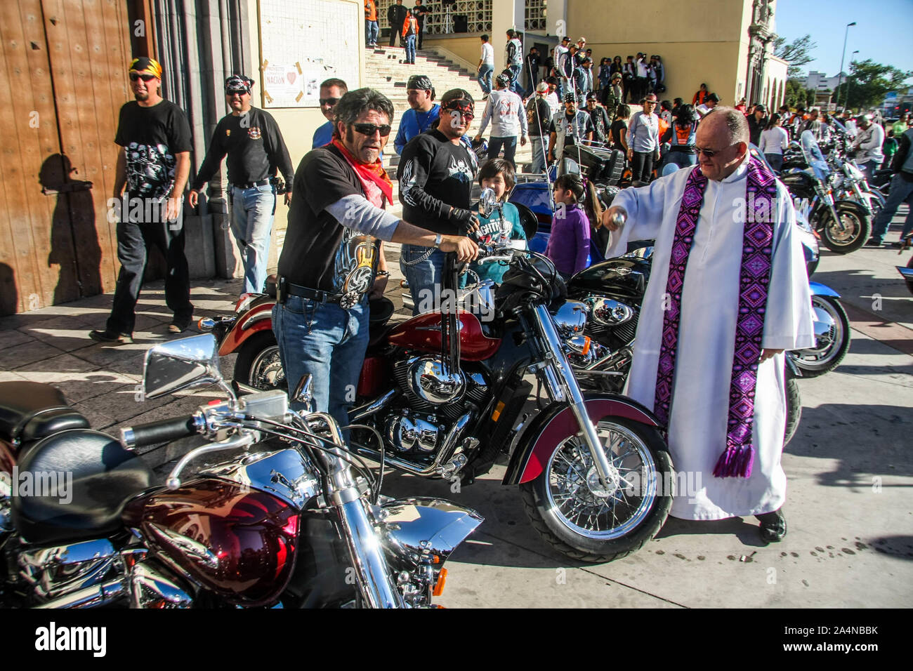 motorcycle club, motorcyclists, bike, bikers, VIPHERS motoClub. Photo Luis Gutierrez / NortePhoto    club de motos, motociclistas, bike, bikers, VIPHE Stock Photo