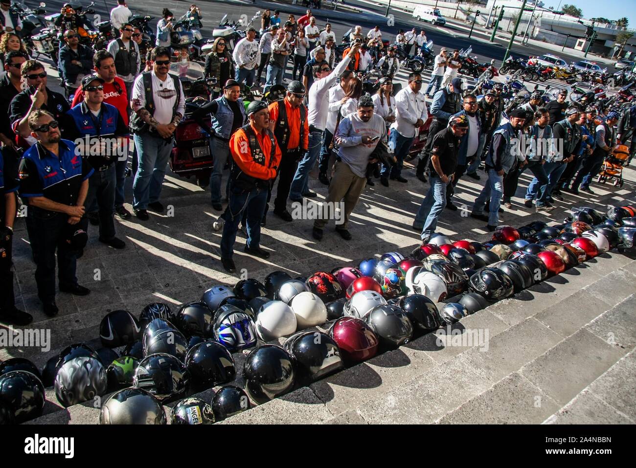 motorcycle club, motorcyclists, bike, bikers, VIPHERS motoClub. Photo Luis Gutierrez / NortePhoto    club de motos, motociclistas, bike, bikers, VIPHE Stock Photo