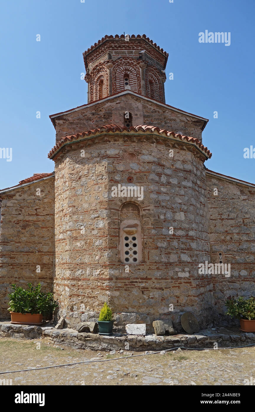 OHRID, NORTH MACEDONIA, Exterior of the Saint Naum Orthodox church one
