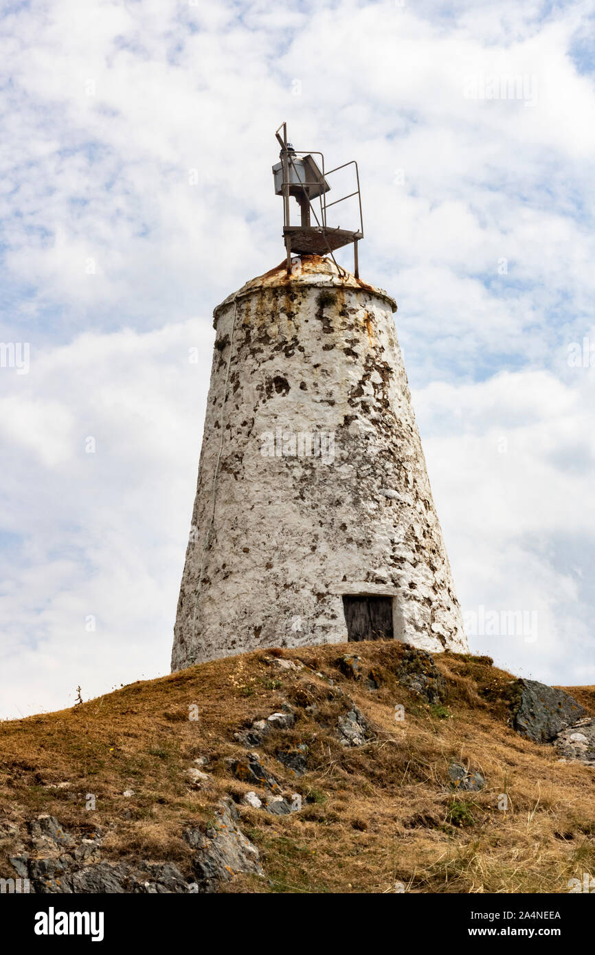 Ynys Llanddwyn old lighthouse Stock Photo