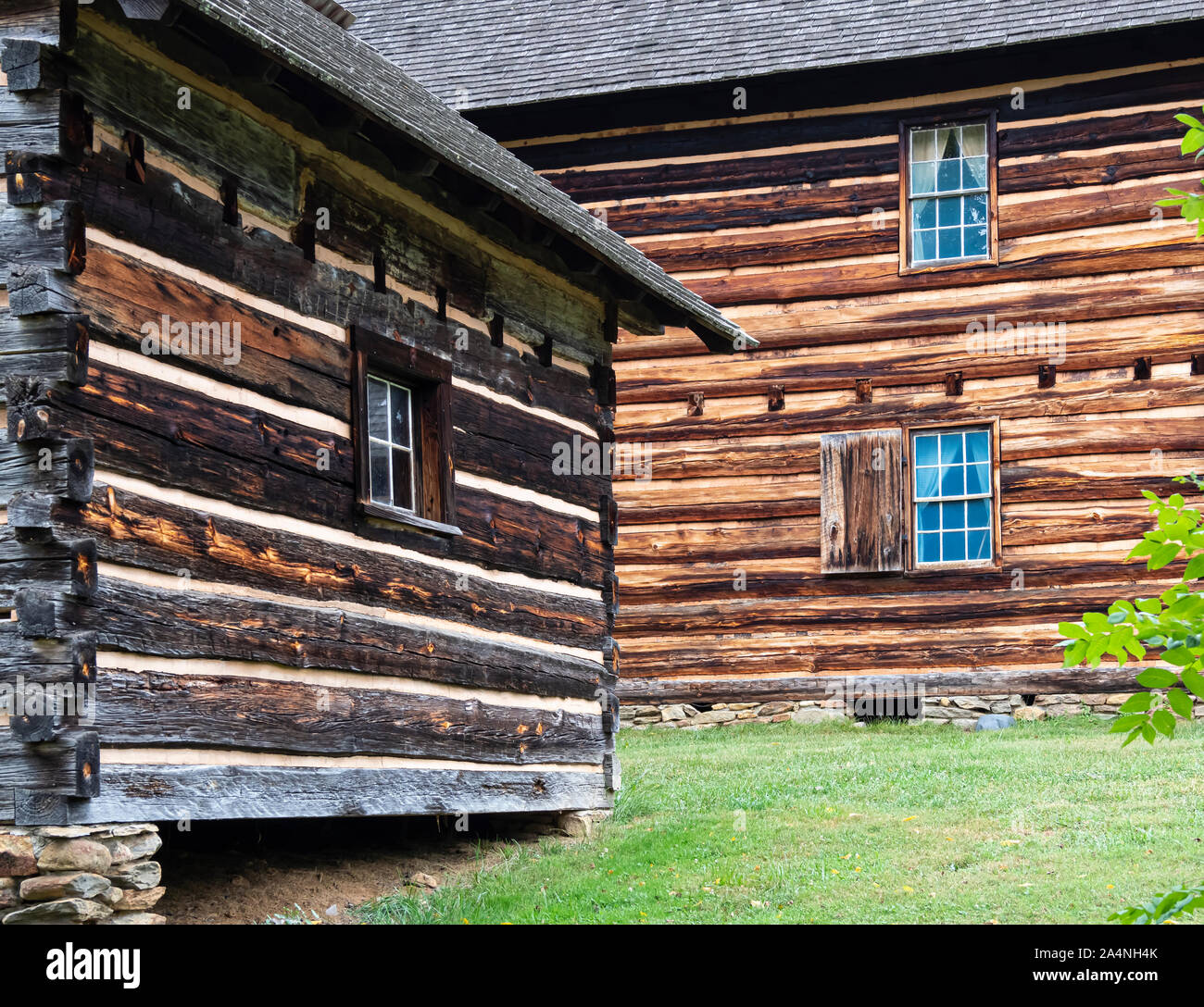 Vance Birthplace State Historical Site in Weaverville North Carolina Stock Photo