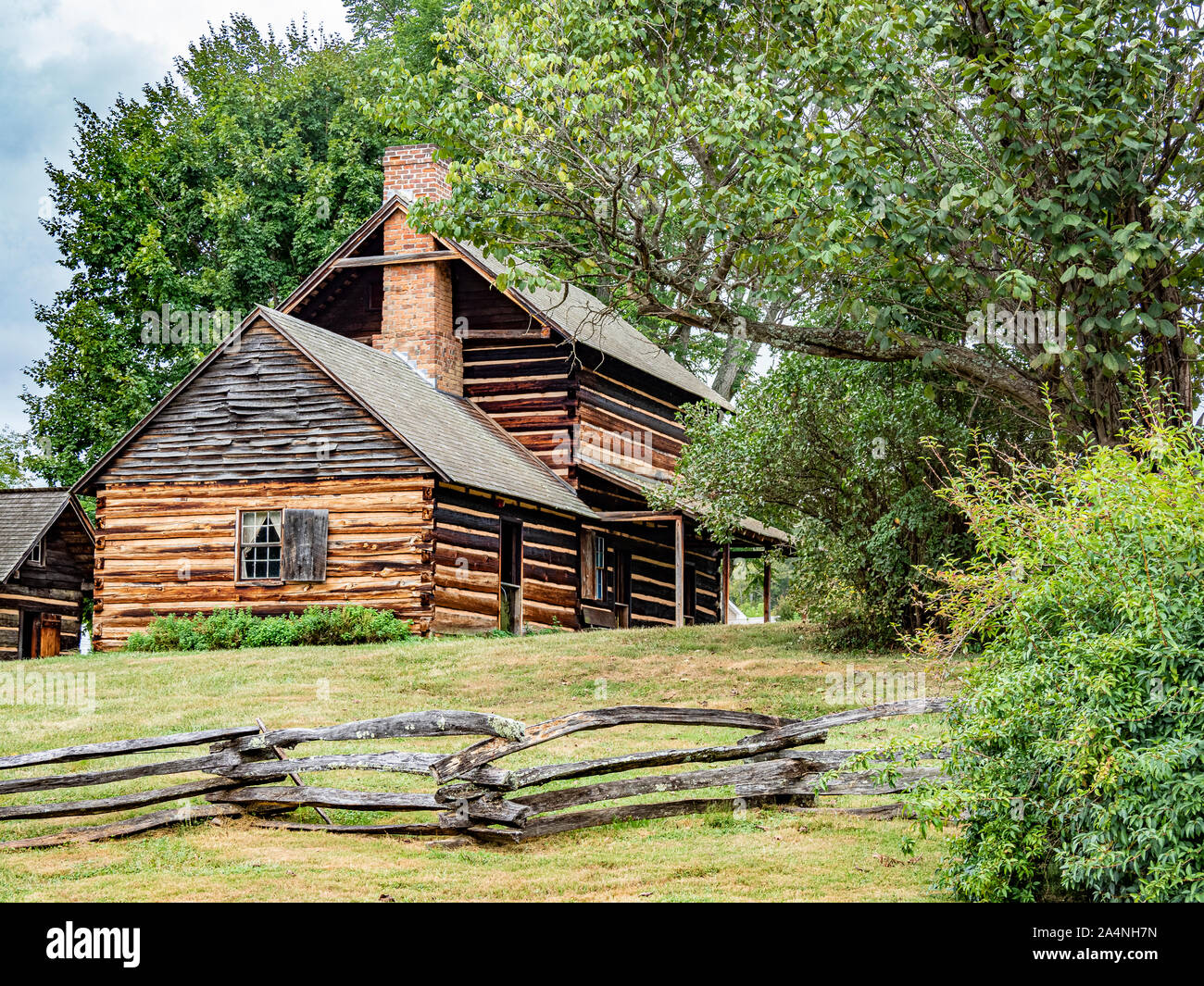 Vance Birthplace State Historical Site in Weaverville North Carolina Stock Photo