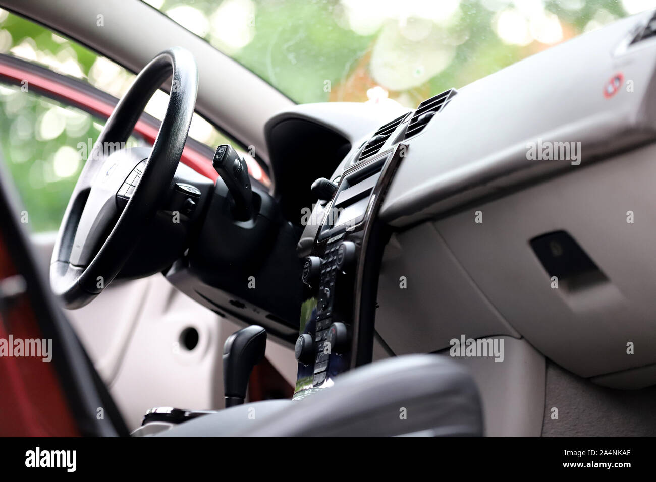 interior car, steering wheel cockpit lever gear box, place behind the