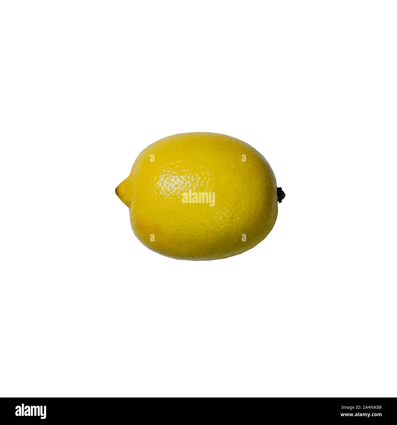 fresh yellow lemon isolated on white background Stock Photo