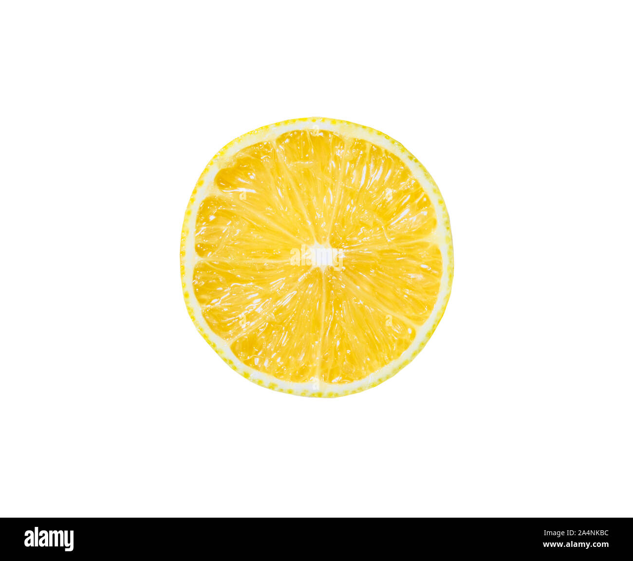 slice of lemon isolated on white background Stock Photo - Alamy