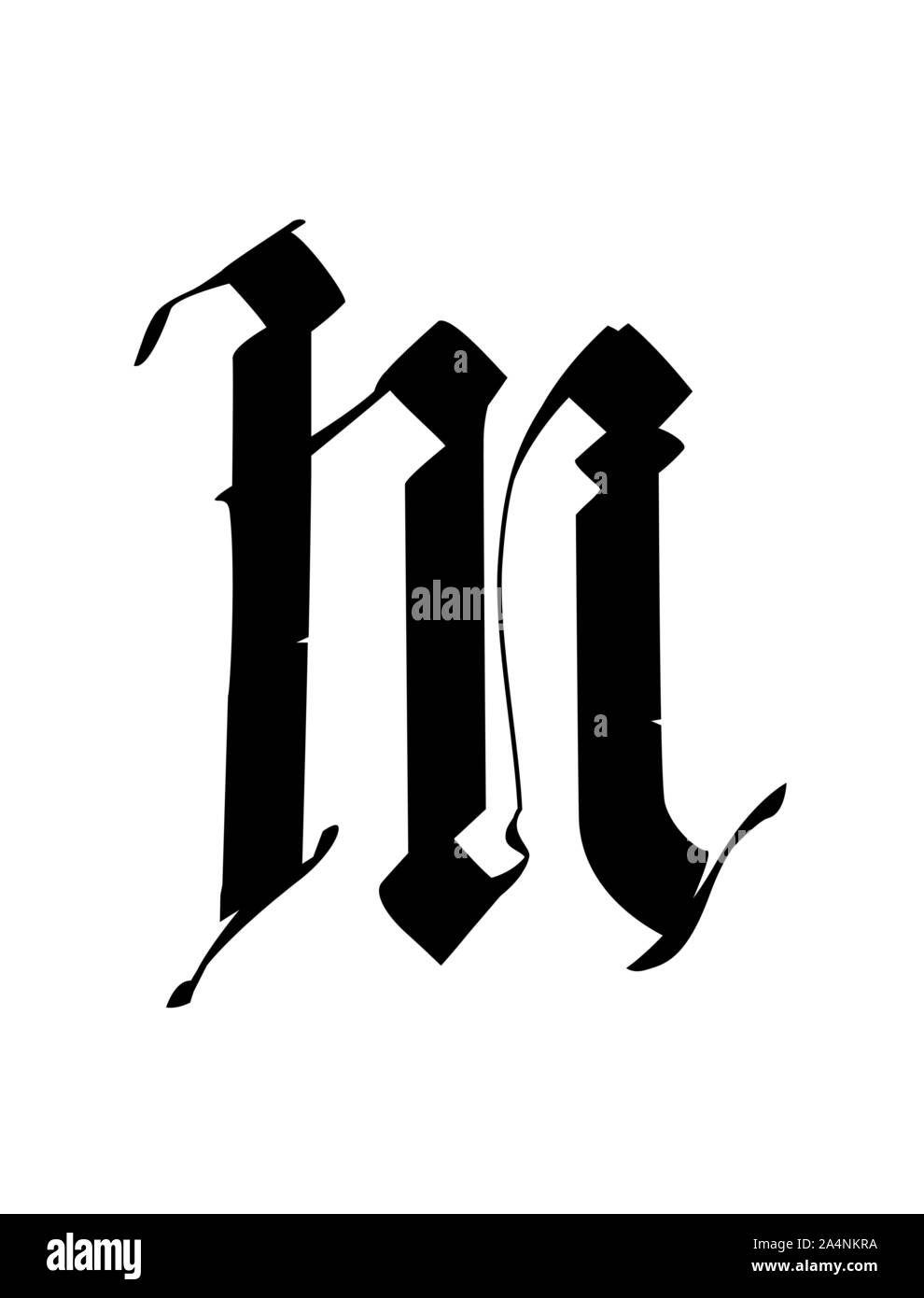Gothic M Letter Logos