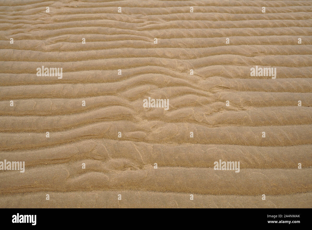 Tidal mudflats of the Wadden Sea at low tide. Natural patterns are formed in the sand. UNESCO World Heritage, North Sea, Europe. Stock Photo
