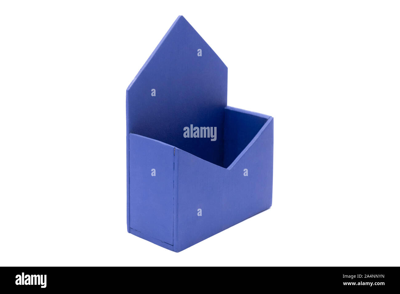 Wooden mailbox isolated on white background Stock Photo - Alamy