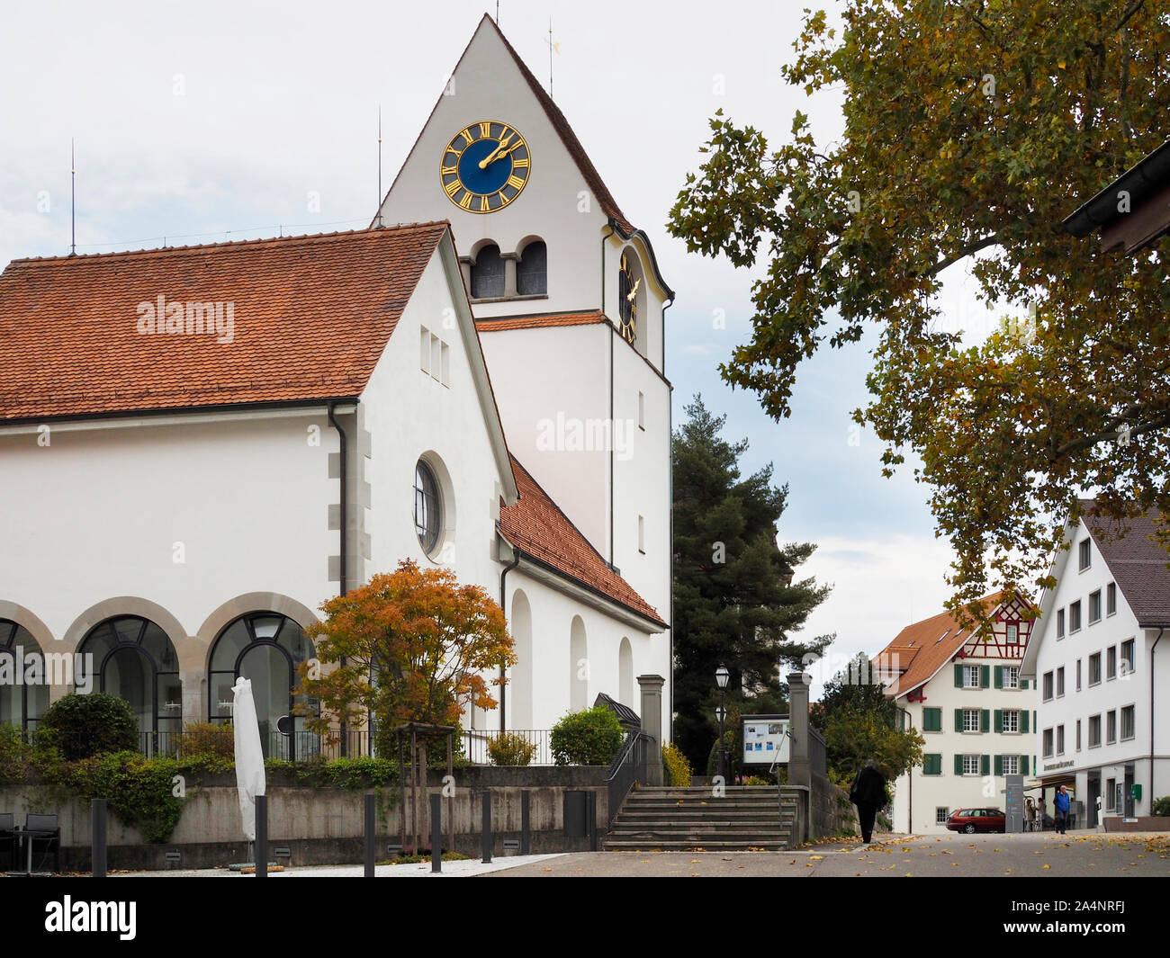 Reformierte Kirche in Fehraltorf ZH Stock Photo