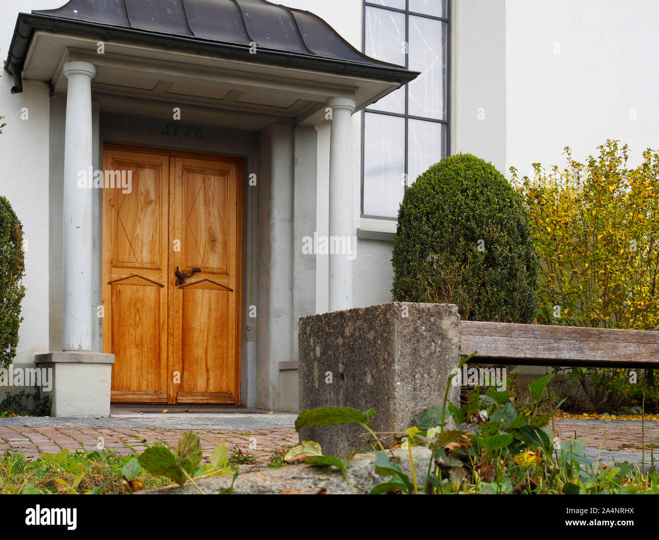 Reformierte Kirche in Fehraltorf ZH Stock Photo