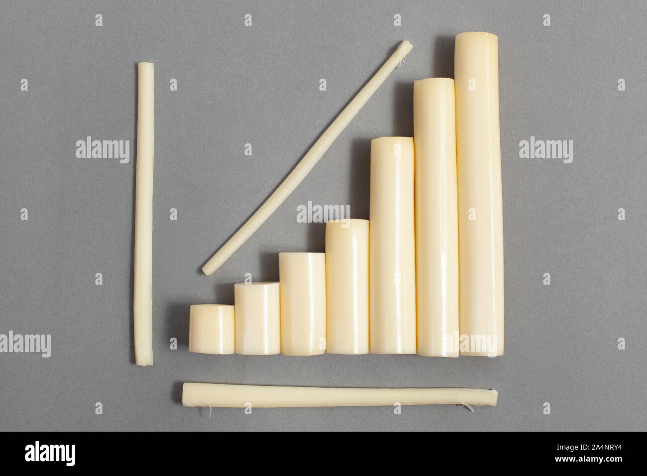 A diagram made of peelable cheese sticks isolated Stock Photo - Alamy