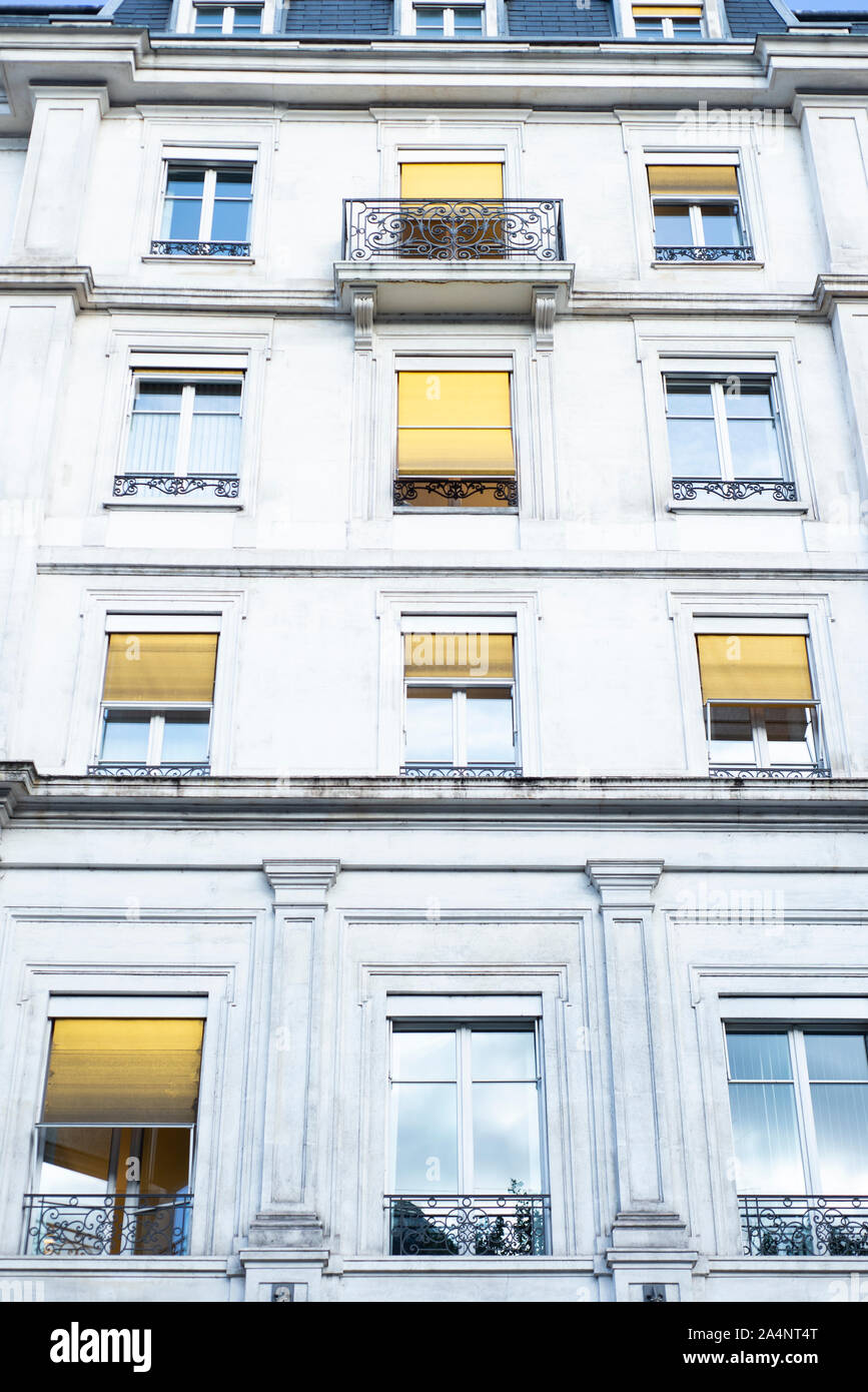 Front view of apartment building in Geneva, Switzerland Stock Photo - Alamy