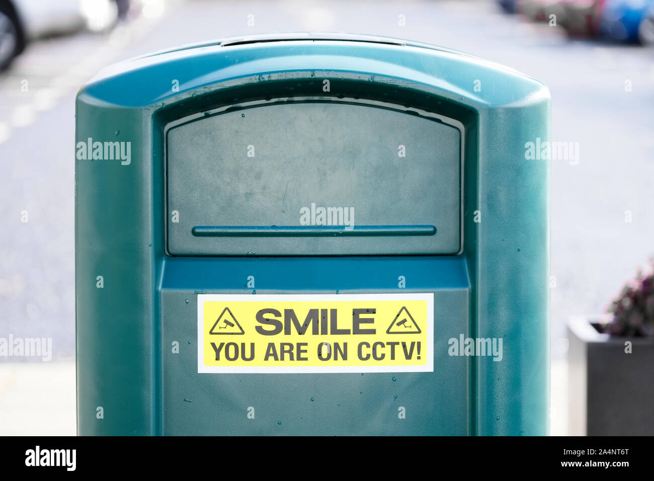 Smile you are on CCTV sign in private property Stock Photo Alamy