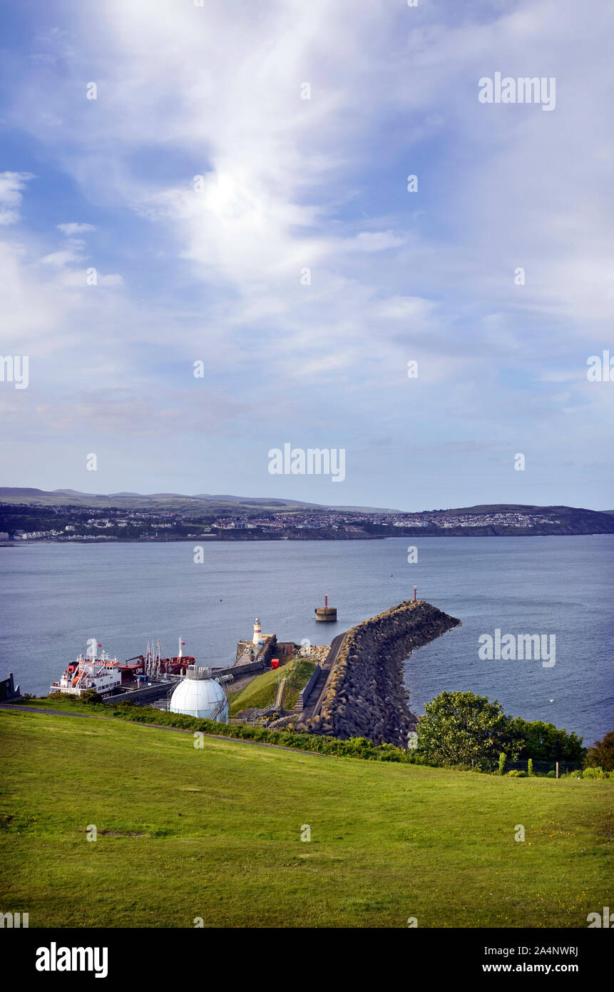 douglas  isle of man with camera obscura Stock Photo