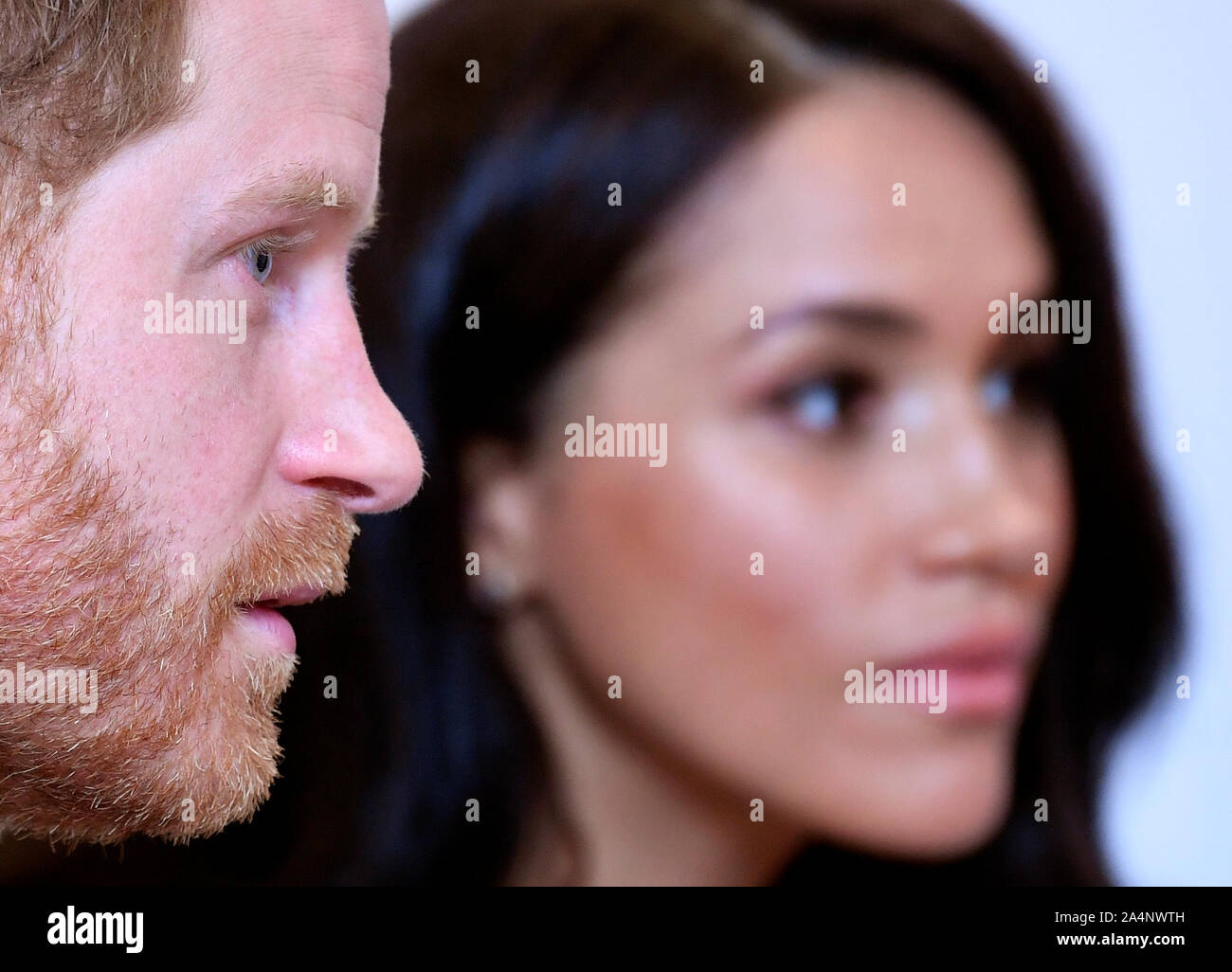 The Duke and Duchess of Sussex during the annual WellChild Awards at the Royal Lancaster Hotel, London. Stock Photo