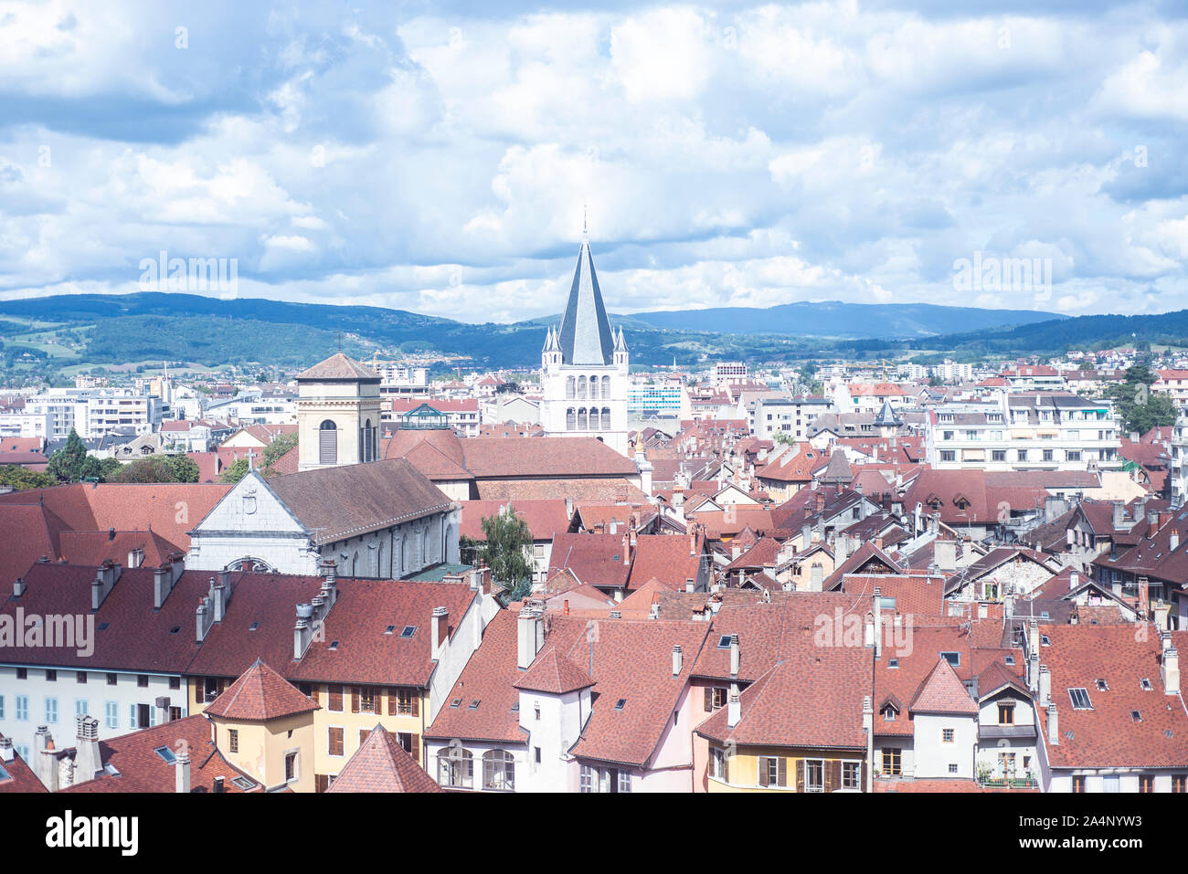 View over Annecy from Musee Chateau d'Annecy, Annecy, France Stock ...