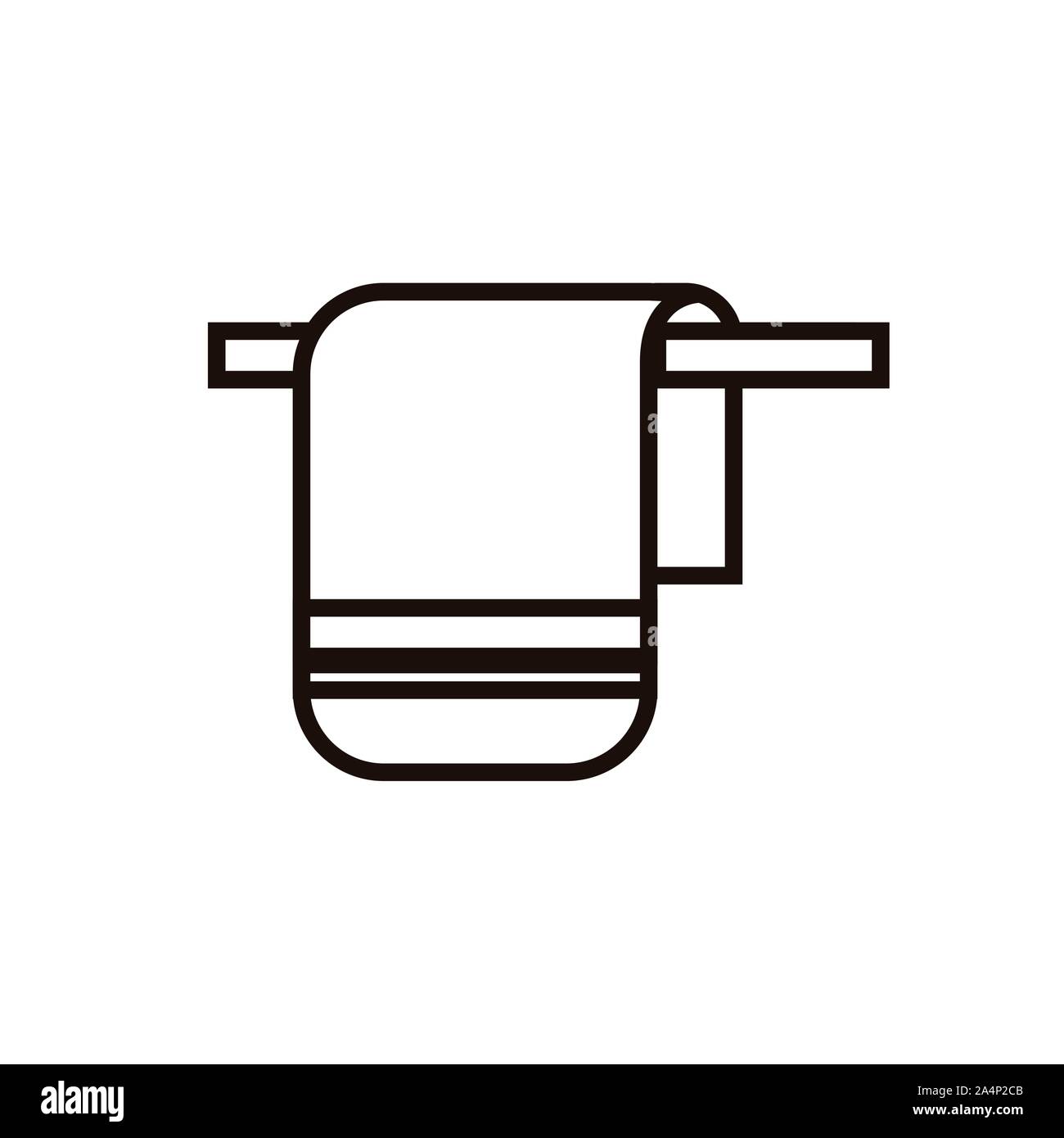 Bath towel texture Stock Vector Images - Alamy