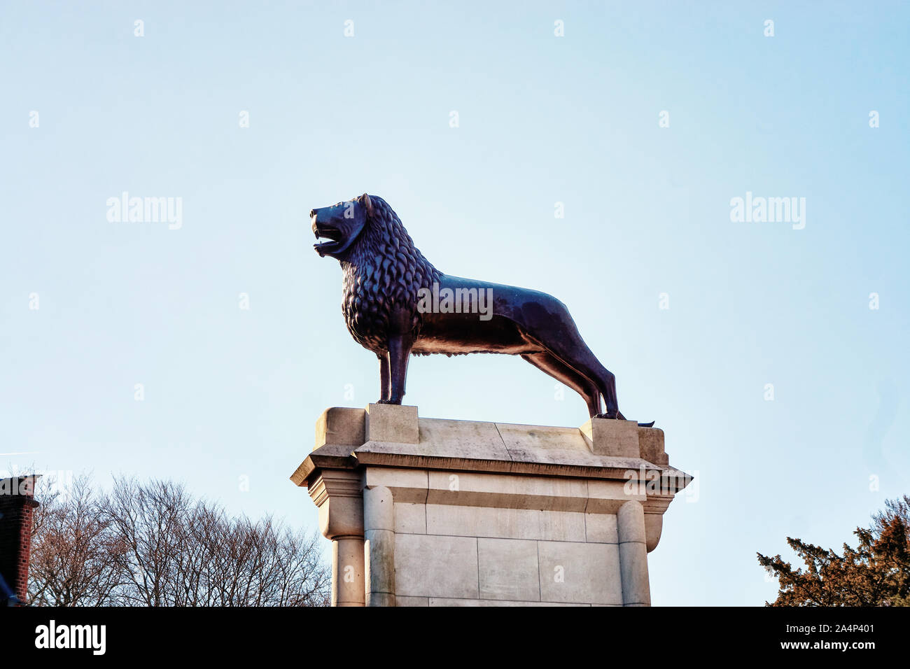 A big statue of a lion Stock Photo Alamy