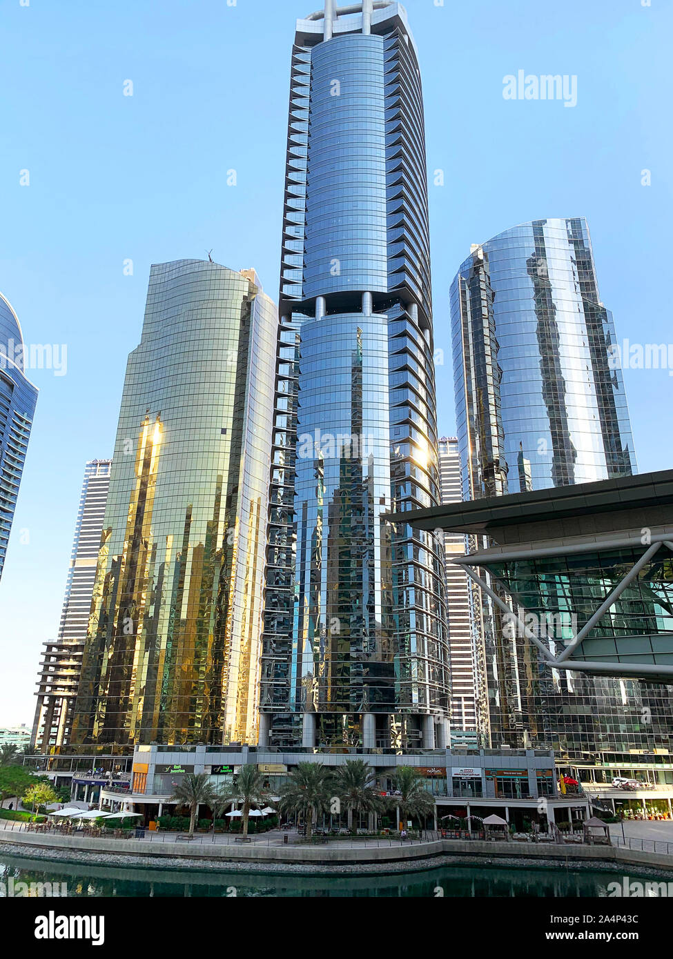 Dubai / UAE October 15, 2019 View of Jumeirah Lakes Towers
