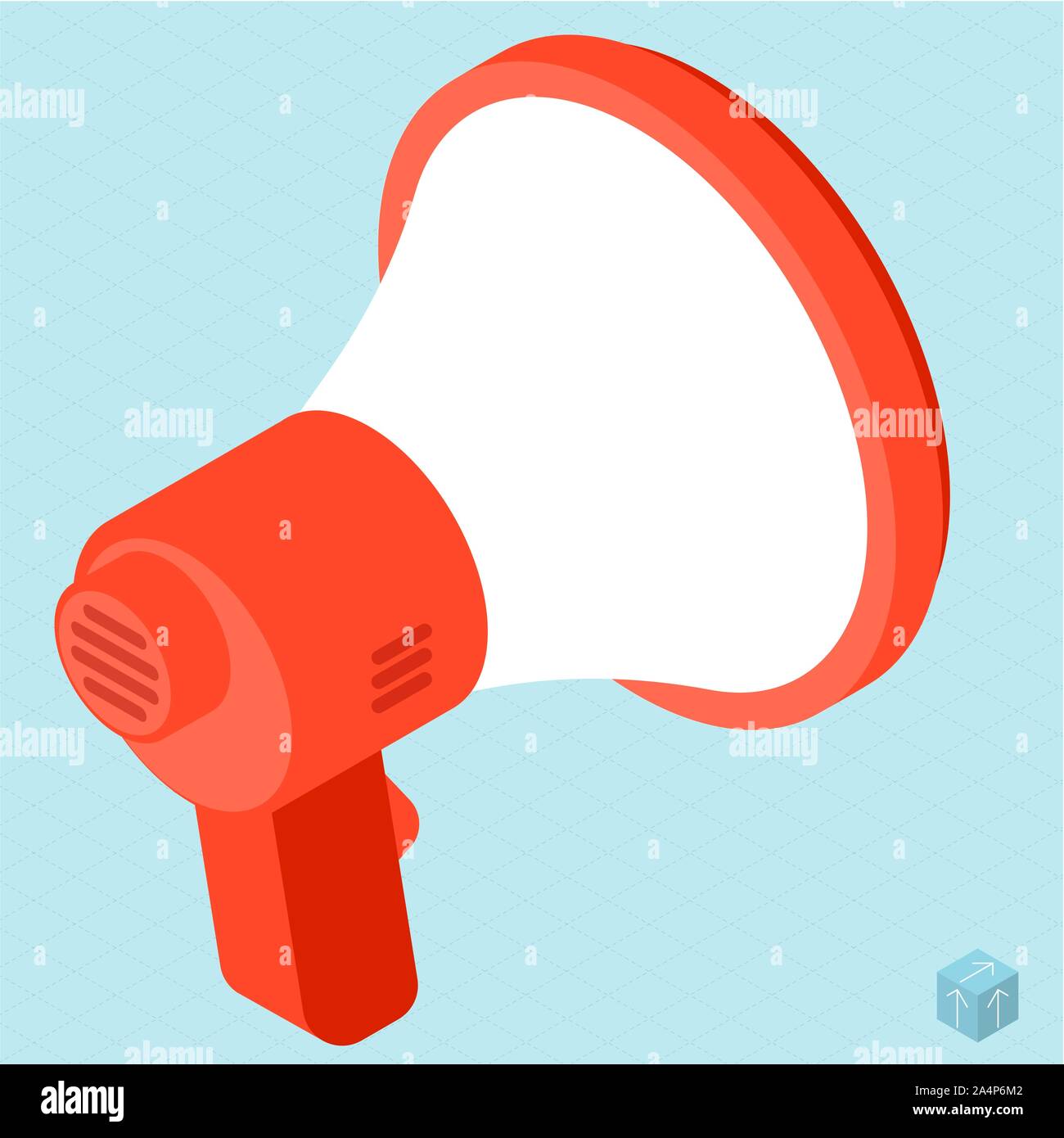 Megaphone vector isometric icon Stock Vector Image & Art - Alamy