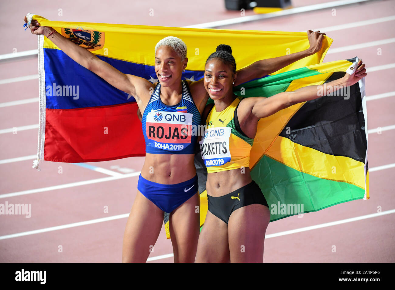 Yulimar Rojas (Venezuela, Gold Medal), Shanieka Ricketts (Jamaica