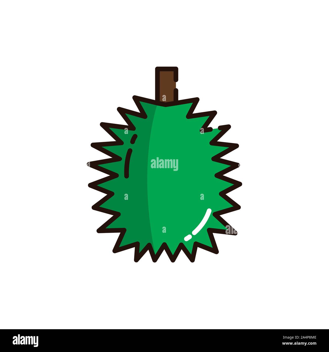 jack fruit icon design, healthy organic food sweet and nature theme Vector illustration Stock