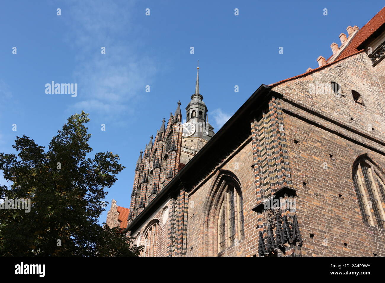 Historische Kirche im Zentrum der Stadt Brandenburg an der Havel in ...