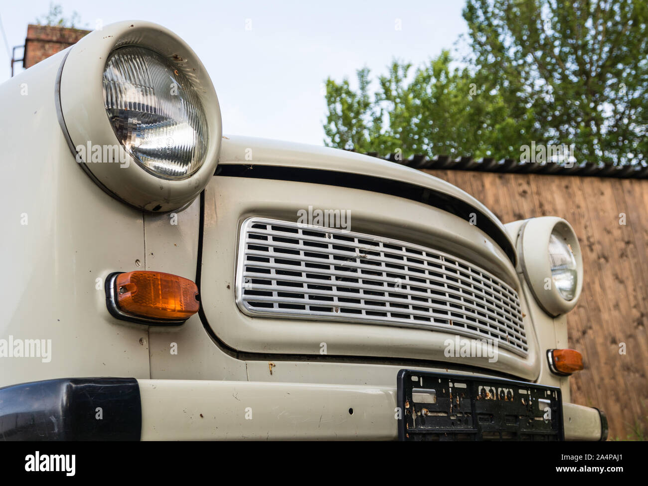 Old oldtimer from Zwickau in Saxony Stock Photo