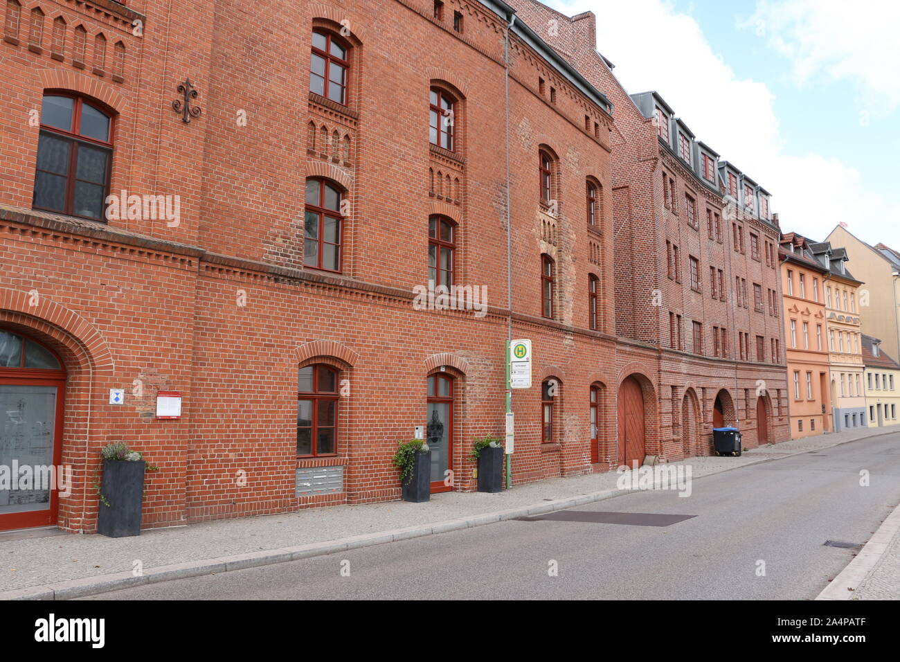 Historische Gebäude im Zentrum der Stadt Brandenburg an der Havel in Ostdeutschland Stock Photo