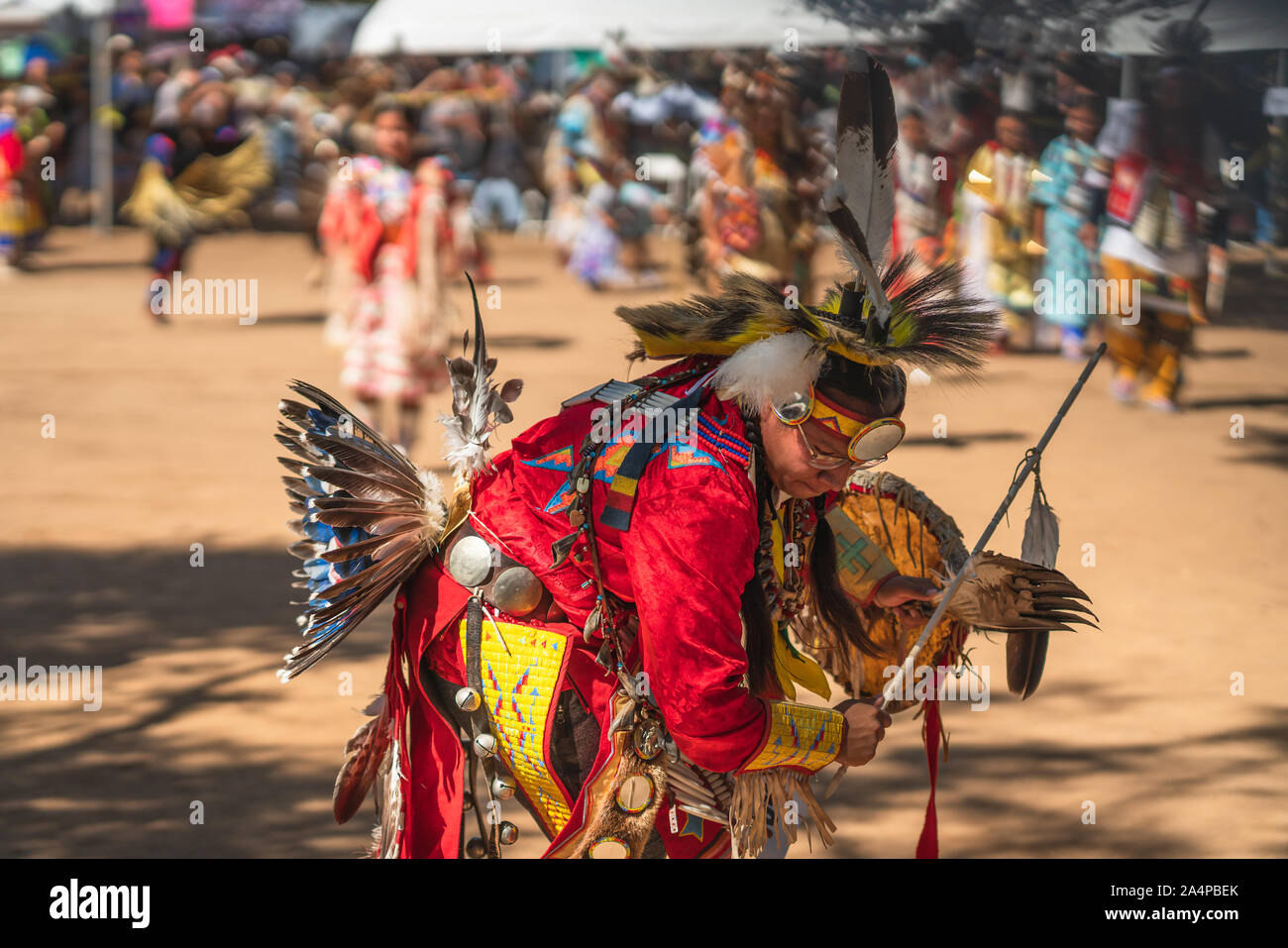 Santa Ynez Chumash InterTribal Pow Wow. Native Americans in Full