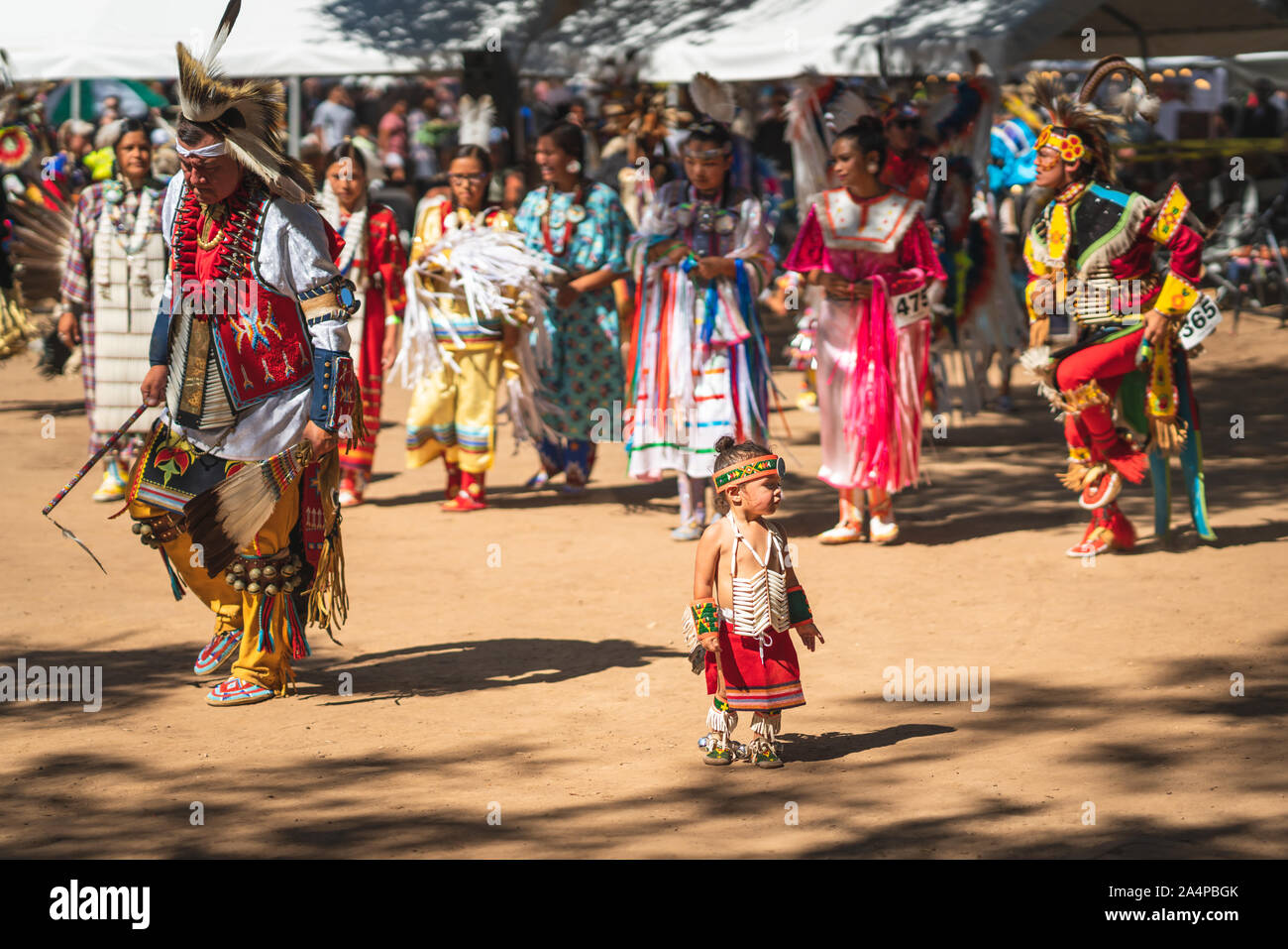2019 Santa Ynez Chumash InterTribal Pow Wow. Native Americans in Full