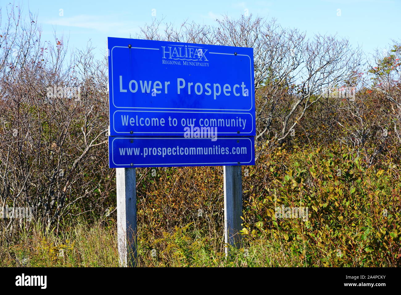 LOWER PROSPECT, NS, CANADA 6 OCT 2019 View of Lower Prospect, a small