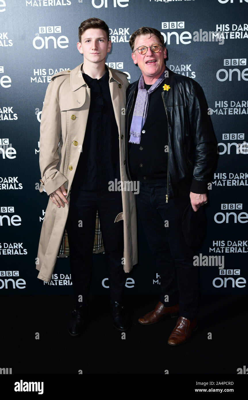Geoff Bell (right) attending the premiere of His Dark Materials held at